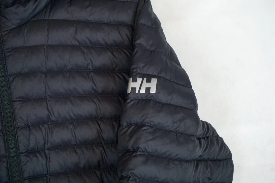 Chaqueta acolchada acanalada Helly Hansen negra con cremallera completa para ... - Imagen 4 de 4