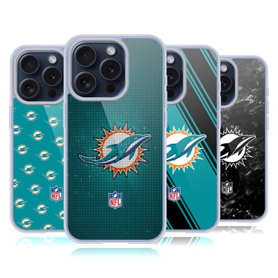OFFICIAL NFL MIAMI DOLPHINS ARTWORK SOFT GEL CASE FOR APPLE iPHONE PHONES