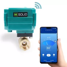 U.S. Solid Smart Motorized Ball Valve 3/4in Standard Port Brass USB Connection