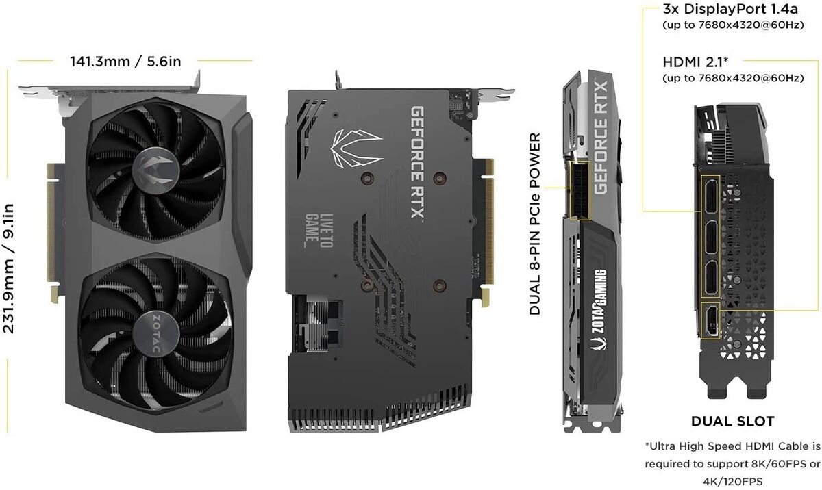 zotac rtx3070 非LHR(グラフィックボード)