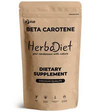 Vitamin A 25000 IU High Strength Beta Carotene Powder Vision Immune System Skin