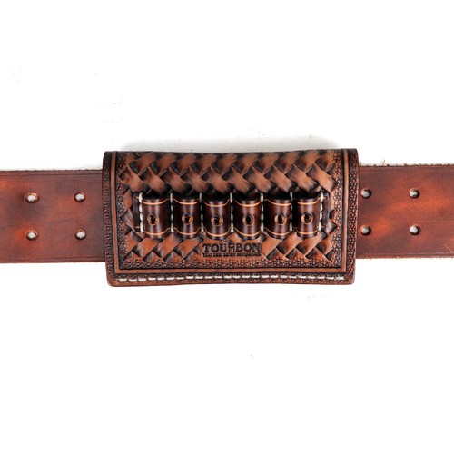 Tourbon Leather Revolver/Rifle Ammo Belt Slide Bullet Holder - Picture 22 of 23
