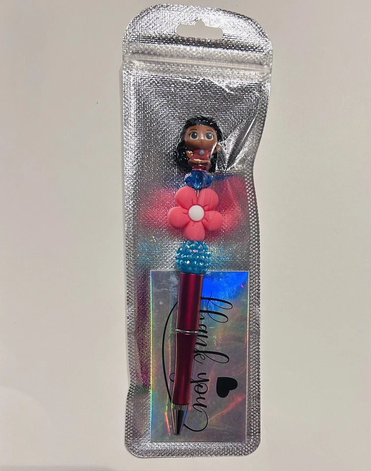 Caneta Moana Disney com miçangas portátil - Imagem 4 de 4