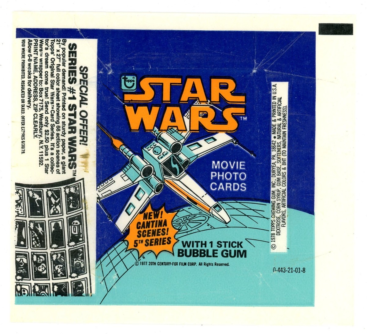 1977 Topps STAR WARS COMPLETE Wrapper Set 6 DIFFERENT | eBay