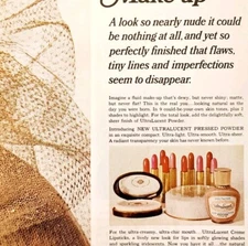 1966 Max Factor UltraLucent Cosmetics Makeup Advertisement Beauty DWLL10