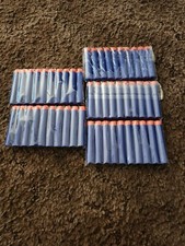 Lot of 50 Blue NERF Foam Bullet Darts for Play Gun Ammo