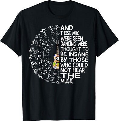 Hippie Guitar And Those Who Were Seen Dancing Peace T-Shirt unisex T-Shirt