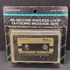 Duofone 60 Second Endless Loop Outgoing Message Cassette Tape 43-406A NOS
