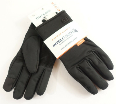 Dockers INTELITouch Gloves Men Large Touch Screen Heat Retention Maximum Warmth