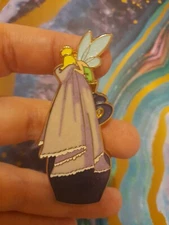 fantasy Tinker Bell limited edition 50 enamel pin with screenprint, glitter