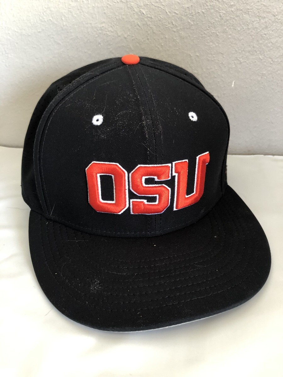 OSU Beavers Black Hat Cap Fitted Size 7.5 CS | eBay