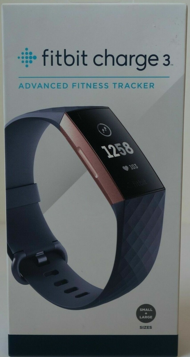Fitbit Charge 3 Activity Tracker - Blue Gray/ Rose Gold Aluminum