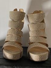Windsor Champagne Sparkle High Heels Size 9 prom/wedding/party/special event