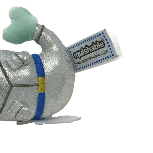 SQUISHABLE Portachiavi Micro Cavaliere Mistico Narvalo 4" Peluche Argento Scatola Cieca - Foto 4 di 4
