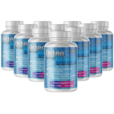Osteo Guard- Joint Health Support- 10 Bottles- 600 Capsules