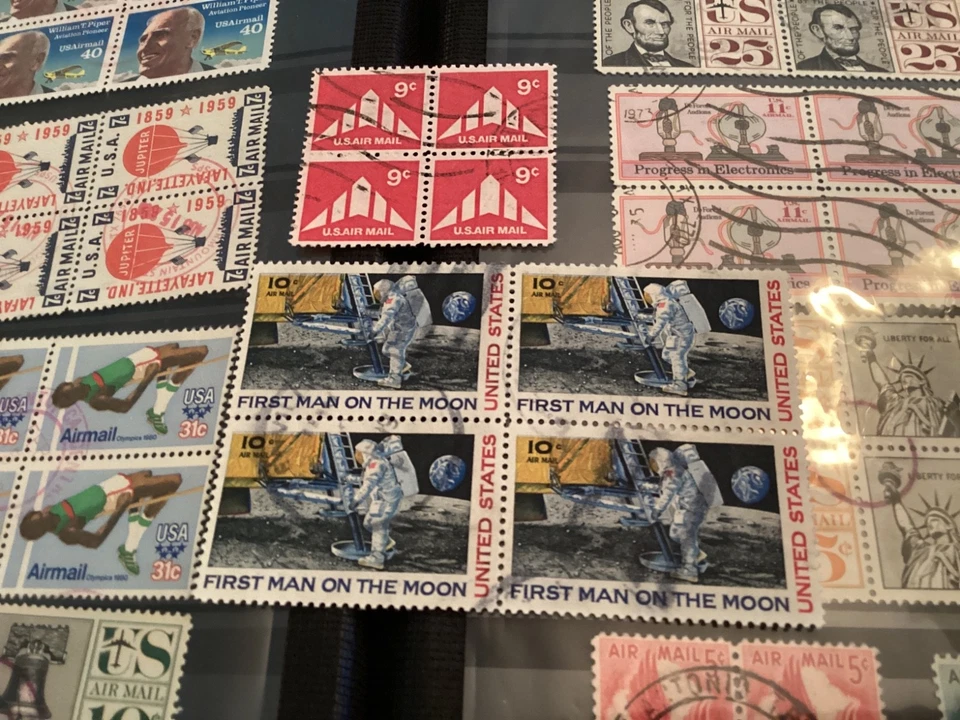 ICOLLECTZONE US Airmail Blocks 25 diff collection VF used (B900-804) - Image 2 of 4