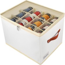 Shoe Storage Box Organizer for Closet - Space Saver Shoes Containers Bin with