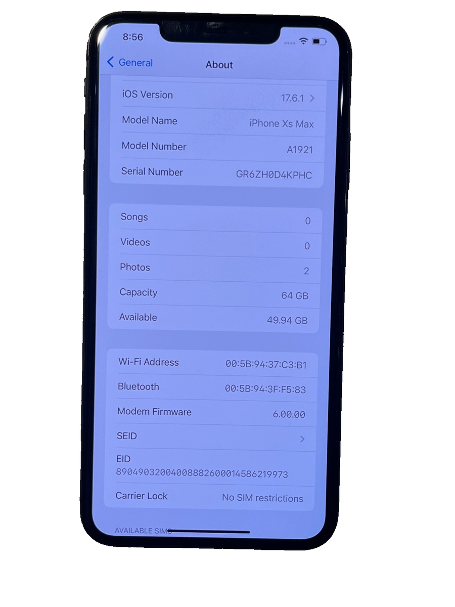 スマートフォン本体 041100I iPhone Xs Max A2102 64GB Amazon.com: Apple iPhone XS Max, 64GB, Space Gray - Fully Unlocked