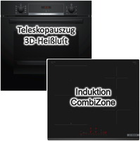 Herdset Bosch Backofen Ecoclean + Induktionskochfeld Booster Autark 60 Cm