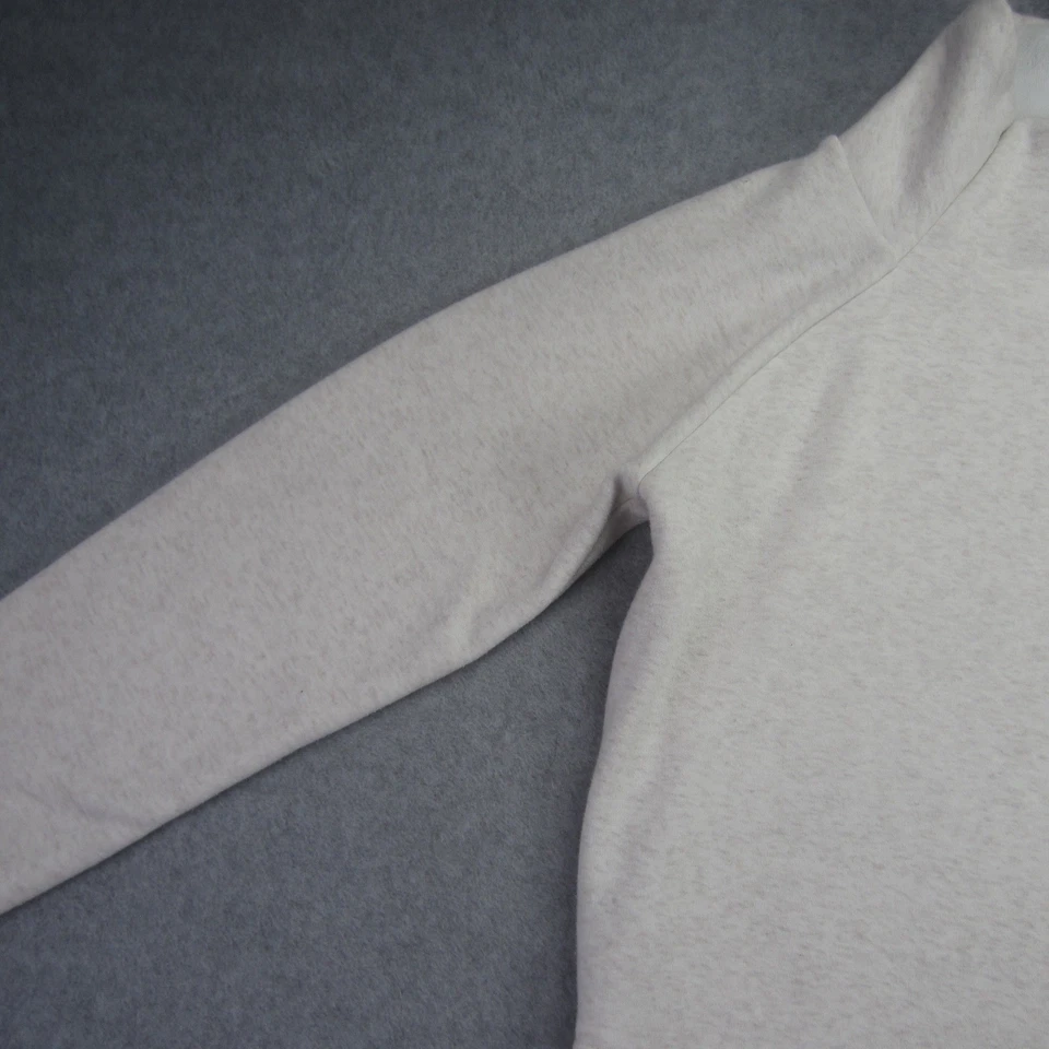 Athleta 套衫女式 XS 燕麦片 Heather Cozy Karma Asym 羊毛拉链 — 第 3/4 张图片