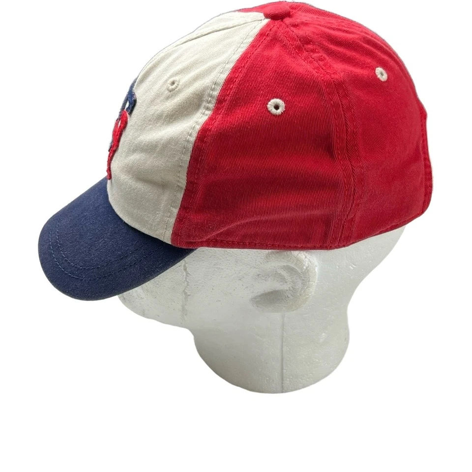 Tommy Hilfiger Baseball Cap Kids 4-7 Red Beige Navy Embroidered Logo Classic - Image 2 of 4