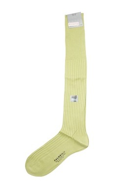 FALKE No.13 Herren Kniestrümpfe Strümpfe 45-46 grün hellgrün Sea Island NEU