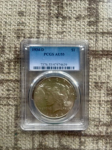 1934-D Peace Dollar (PCGS AU55)