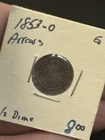 1853-O Seated Liberty w/ Arrows Half Dime 5C 🔥