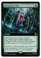 Strength of Will (Extended Art) #267 (NM) Spider-Man SPM Magic MTG