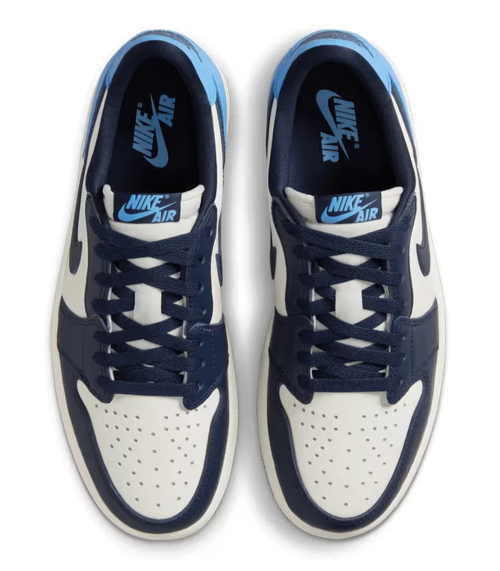 Nike Air Jordan 1 Retro Low OG 'Obsidian UNC' Men's Sneakers CZ0790-400 NEW - Image 4 of 4