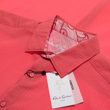 Robert Graham NWT Shark Bite 2 S/S Casual Button Down Shirt Sz L Classic Fit Red
