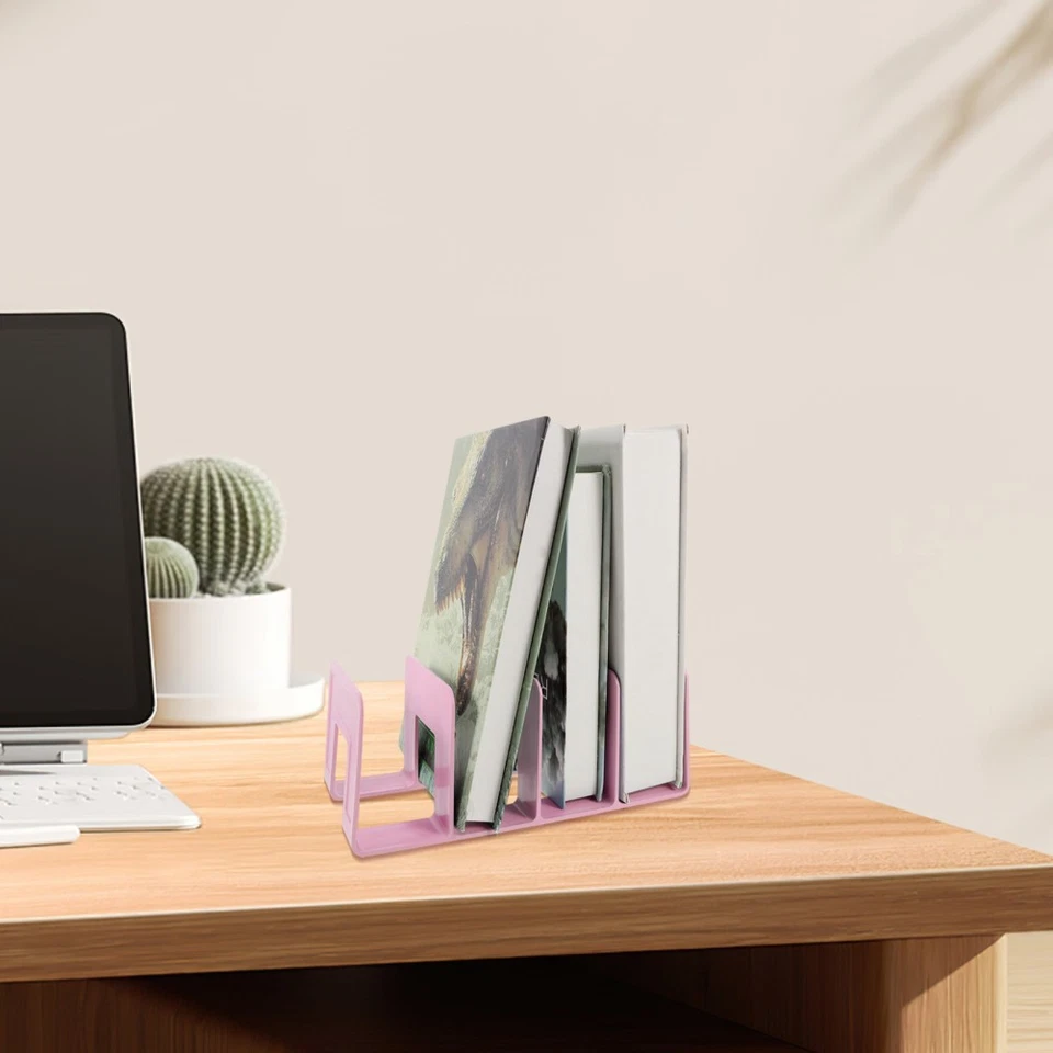  Weiße Buchstützen Acryl Schreibtischorganisation Inhaber Der Zeitschriftendatei - Bild 3 von 4