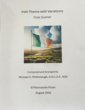 Irish Theme with Variations Flute Quartet