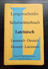 Langenscheidt Schulwörterbuch Lateinisch Lat...