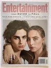 TIMOTHEE CHALAMET & SAOIRSE RONAN November 2019 ENTERTAINMENT WEEKLY Magazine