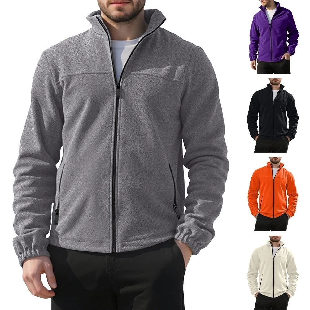 Daily Wear Spring Autumn Jacket Fleece Jacket Casual Jacket Slim Fit Fleece Top