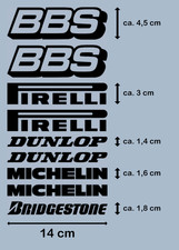 Motorsport Sponsoren Aufkleber Tuning Racing Sticker Set 9 x 14 cm