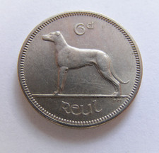 Ireland 1963 Sixpence Coin Old Irish 6d High Grade With Mint Luster