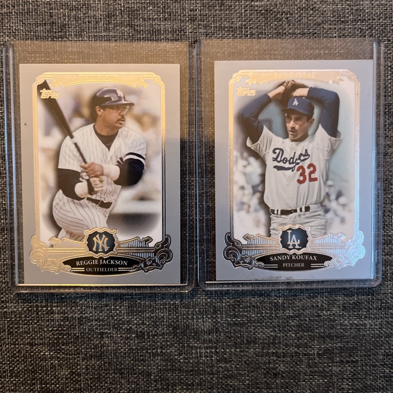2013 Topps The Elite Lot Reggie Jackson Sandy Koufax 