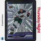 2023 UPPER DECK #215 BROCK FABER OUTBURST SILVER YOUNG GUNS RC ROOKIE