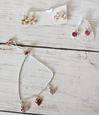 Disney Mickey Minnie Mouse Bracelet Star "Gem" Charms Set