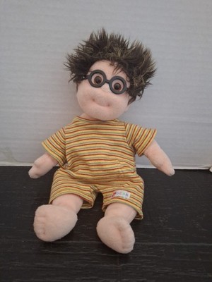 VTG 2000 TY Beanie Kids Specs Plush Boy Doll 10'' 