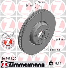 ZIMMERMANN 150.2936.20 Bremsscheibe f�r BMW,TOYOTA