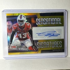 2025 Panini Prizm Terrel Bernard Sensational Signatures Gold Prizm /10