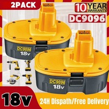  2-PACK 18V For Dewalt 18 VOLT DC9096 DC9098 NiMH Battery NEW 4.8Ah DC9096-2 US