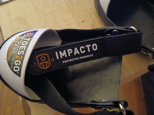 Impacto Toes2Go Steel Toe Cap Overshoe Size Small Fits Shoes M:2-7 W:4-9, White! - Picture 7 of 7