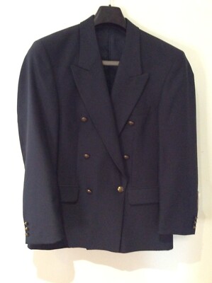 Herren Marineblau Diplomat Sakko / Blazer 38 Regular Uni UVP 84,99£