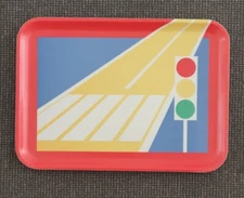 🔶️STUDIO NOVA POSTMODERN SERVING TRAY MCM RETRO MEMPHIS HOCKNEY JEFFREY SMART 