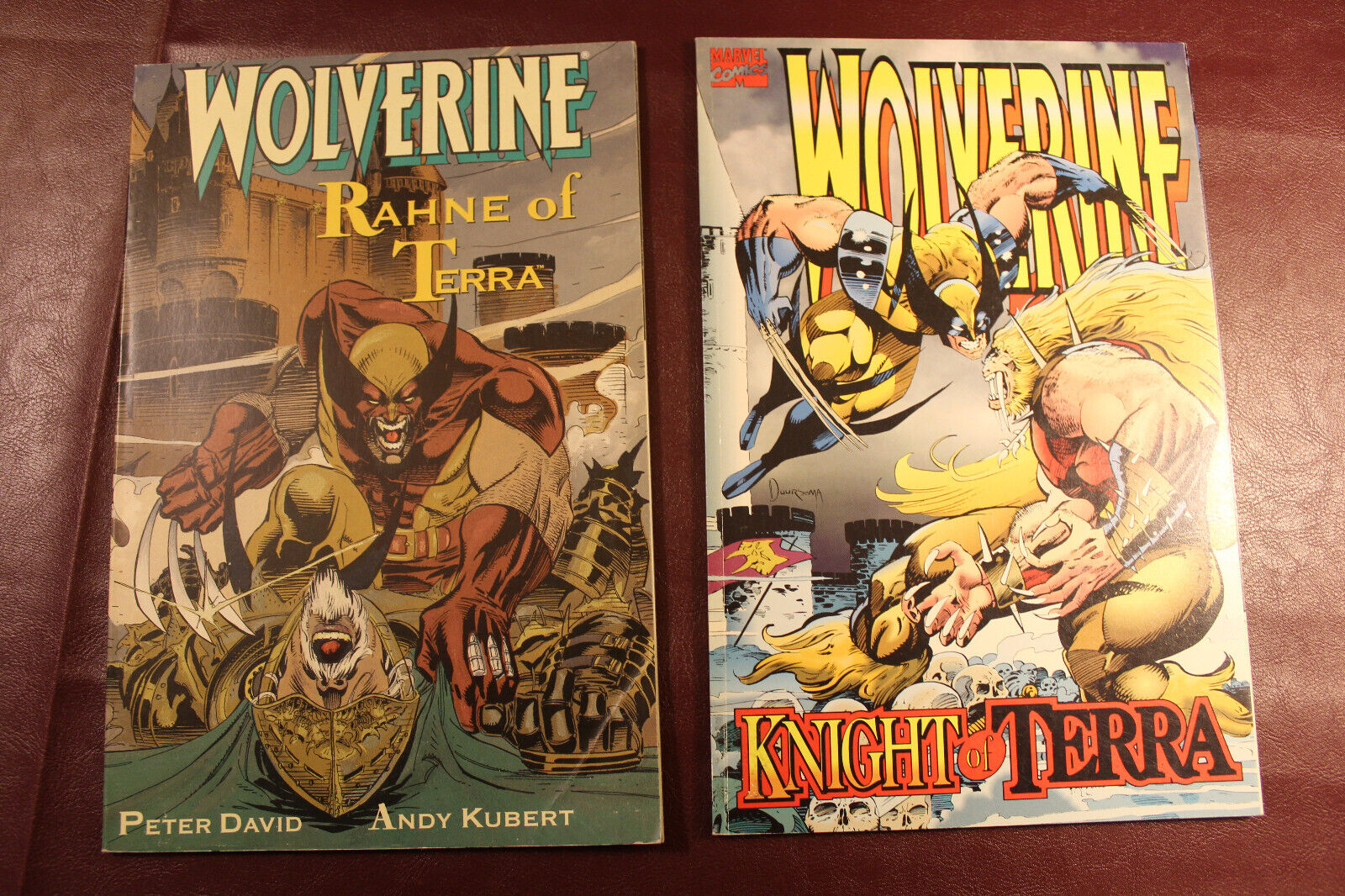 Lot of 2 Wolverine Comic Books Rahne of Terra, Knight of Terra