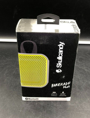 Skullcandy Barricade Mini Portable Bluetooth Wireless Speaker (Lime Green) - NEW